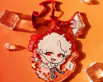 Baldur's Gate 3 Astarion Acrylic Keychain - Vampire Q - Version Keychain Charm for BG3 Fans, Bag Decor & Gift