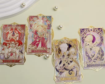 Castorice Aglaea Tribbie Hyacine Metal Bookmark - Elegant Laser Cut Character Book Accessory Collectible Gift for Fans, Halloween Gift