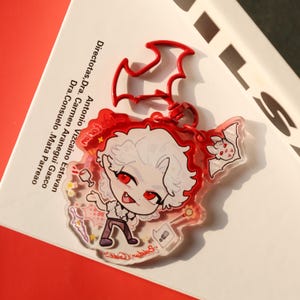 Baldur's Gate 3 Astarion Acrylic Keychain - Vampire Q - Version Keychain Charm for BG3 Fans, Bag Decor & Gift