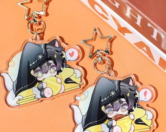 Lord of Mysteries Klein Moretti Acrylic Keychain - Anime Charm for LOTM Fans, Bag Decor & Christmas Gift