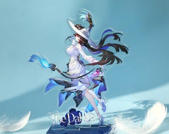Honkai Star Rail The Dahlia Acryl-Aufsteller – Dekoration für den Schreibtisch, Geschenkidee für Spielefans, Constance-Aufsteller