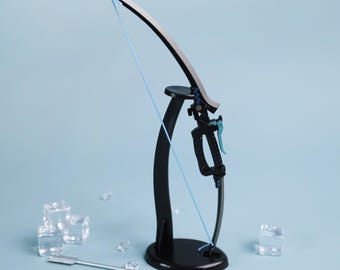 Honkai Star Rail Asaba Harumasa Metal Bow Replica - Collectible Cosplay Prop with Arrow & Display Stand for Fans, Game fan gifts