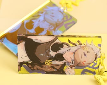 Jett Acrylic Keychain - Anime Game Character Art with Star Hook, Perfect for Cosplay Gifts, Gamer Accessories, High-quality Acrylic keychain