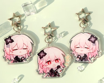 Honkai Star Rail Evernight acrylic keychain - Anime Game Collectible Gift, Gaming Collectible for Fans, High-quality acrylic