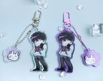 VALORANT ISO Acrylic Keychain - Cute Agent Charms for Keys, Backpack, Desk Decor - Perfect Gift for Gamers & Fans