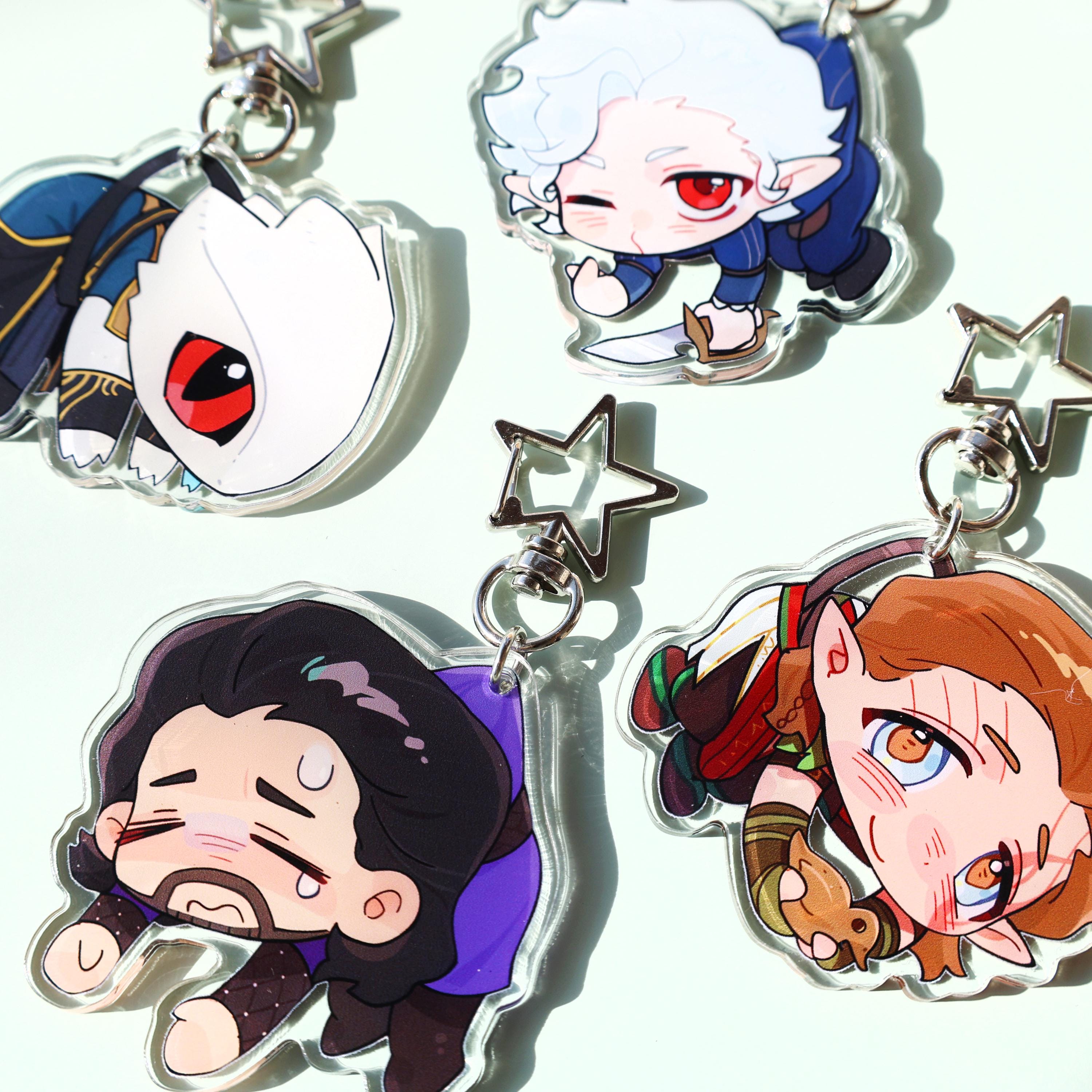Baldur's Gate 3 Acrylic Keychains, Astarion Thedarkurge Gale Halsin ...