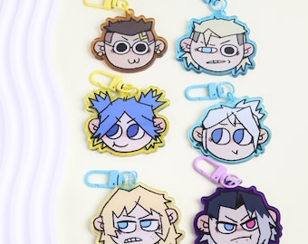 Jett Sova Chamber Neon Deadlock Fade Acrylic Keychain - Anime Game Character Art, Perfect for Cosplay Gifts, Gamer Accessories