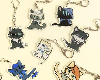 Valorant iso,owen,sova,fade,yoru,cypher Acrylic Keychain - Cute Agent Charms for Keys, Backpack, Desk Decor - Perfect Gift for Gamers & Fans