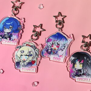 Path to Nowhere Crache Angell Bianca 000 Acrylic Keychain - Anime Character Charms for PTN Fans, Bag Decor & Game Merch