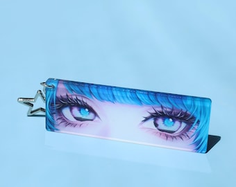 Path to Nowhere LL Eyes Acrylic Keychain - Anime Blue Eye Charm for PTN Fans, Bag Decor & Christmas Gift