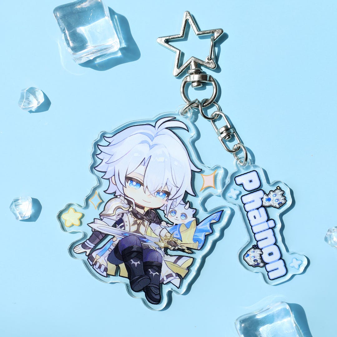 Honkai Star Rail Phainon Acrylic Keychain - Cute Chibi Character Key ...