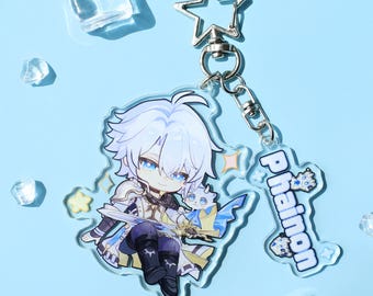 Honkai Star Rail Phainon Acryl-Schlüsselanhänger – Niedlicher Chibi-Schlüsselanhänger für Anime-Fans, Reisegeschenk & Schreibtischdekoration