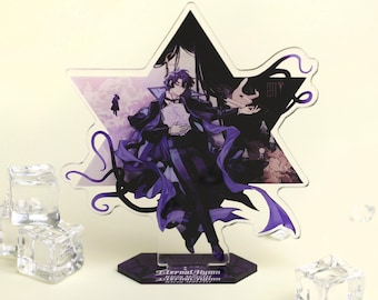 Lord of Mysteries Klein Moretti Acrylic Standee - Star Shape Character Display with Purple Cape for Anime Fans Collection, Halloween gift