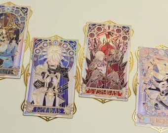 Phainon Mydei Anaxagoras Cipher Metal Bookmark - Elegant Laser Cut Character Book Accessory Collectible Gift for Fans, Halloween Gift