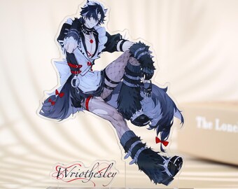 Genshin Impact Wriothesley Acrylic Standee - Cute Anime Character Desk Decor for Traveler Fans