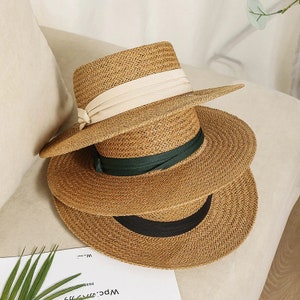 14 Styles Summer Beach Straw Hats for Women Foldable Big Wide - Etsy