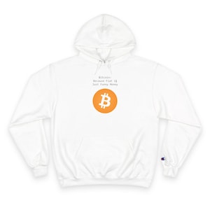 Bitcoin Champion Hoodie - Cryptocurrency Apparel, Gift for Crypto Enthusiasts, Trendy Streetwear, Bitcoin Merch, Digital Currency Fashion