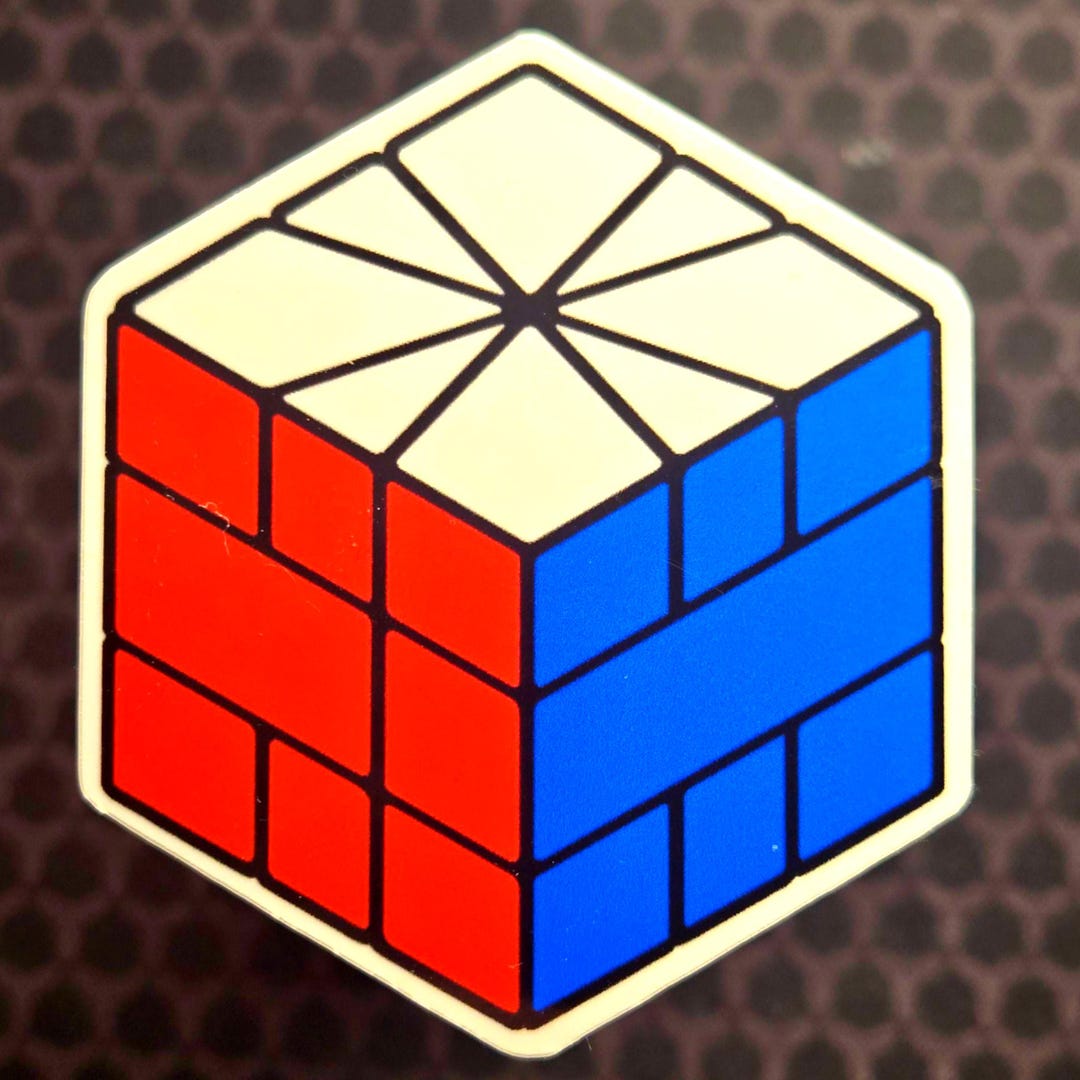 Square-1 Rubik’s Cube Sticker | Custom Retro Puzzle Decal | Glossy ...