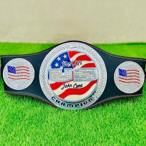 WWE John Cena Spinner United States Championship Belt Replica Wrestling Title Brass Belt Adult Size Custom Gift for Fans