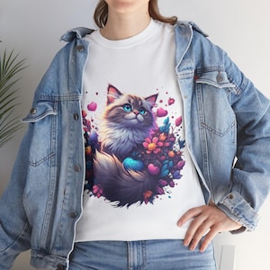 Cute Ragdoll Cat Graphic Shirt, Pet Lover Gift, Funny Cat Shirt, Ragdoll Gift for Animal Lovers, Cat Enthusiast Apparel, Gift for Cat Owners