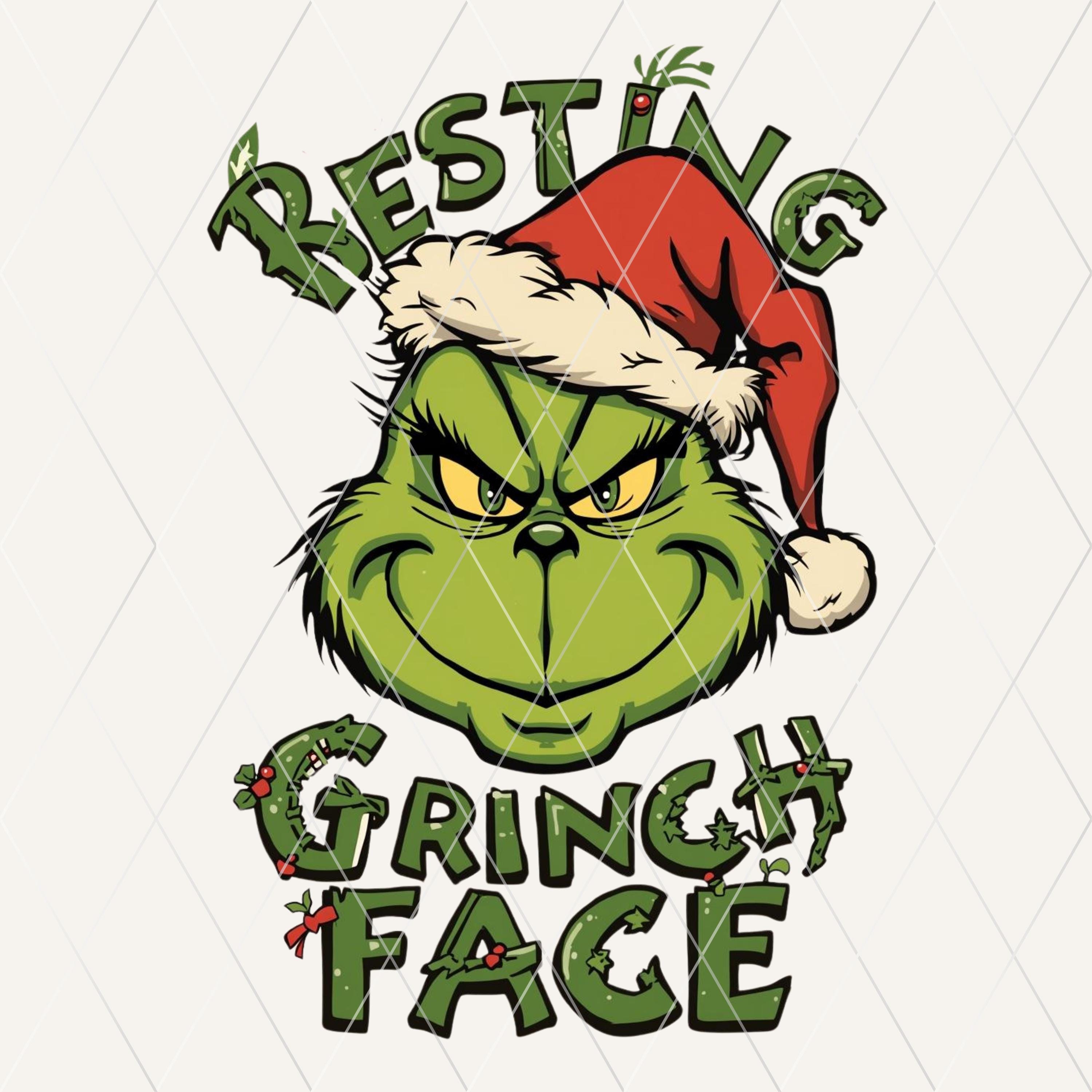 Grinch face stickers - Etsy België, image size:3000x3000