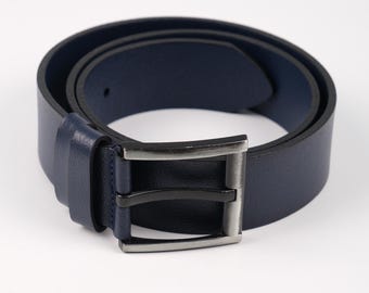 Handgemaakte volnerf leren riem voor heren van Deary Leather, nikkelvrije gesp |