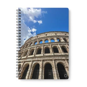 Traveler&#39;s Notebook, Rome Colosseum Journal, Italy Souvenir Gift, Travel Diary, A5 Notepad, Vacation Planner, Wanderlust Sketchbook