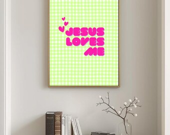 Jesus Loves Me | Christian Wall Art | Digital Download