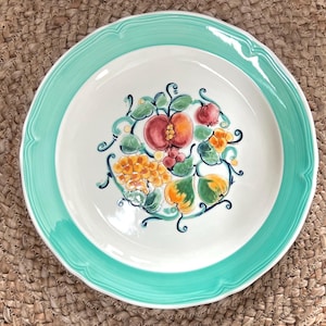 Quadrifoglio Hand Painted Scalloped Serving Dish