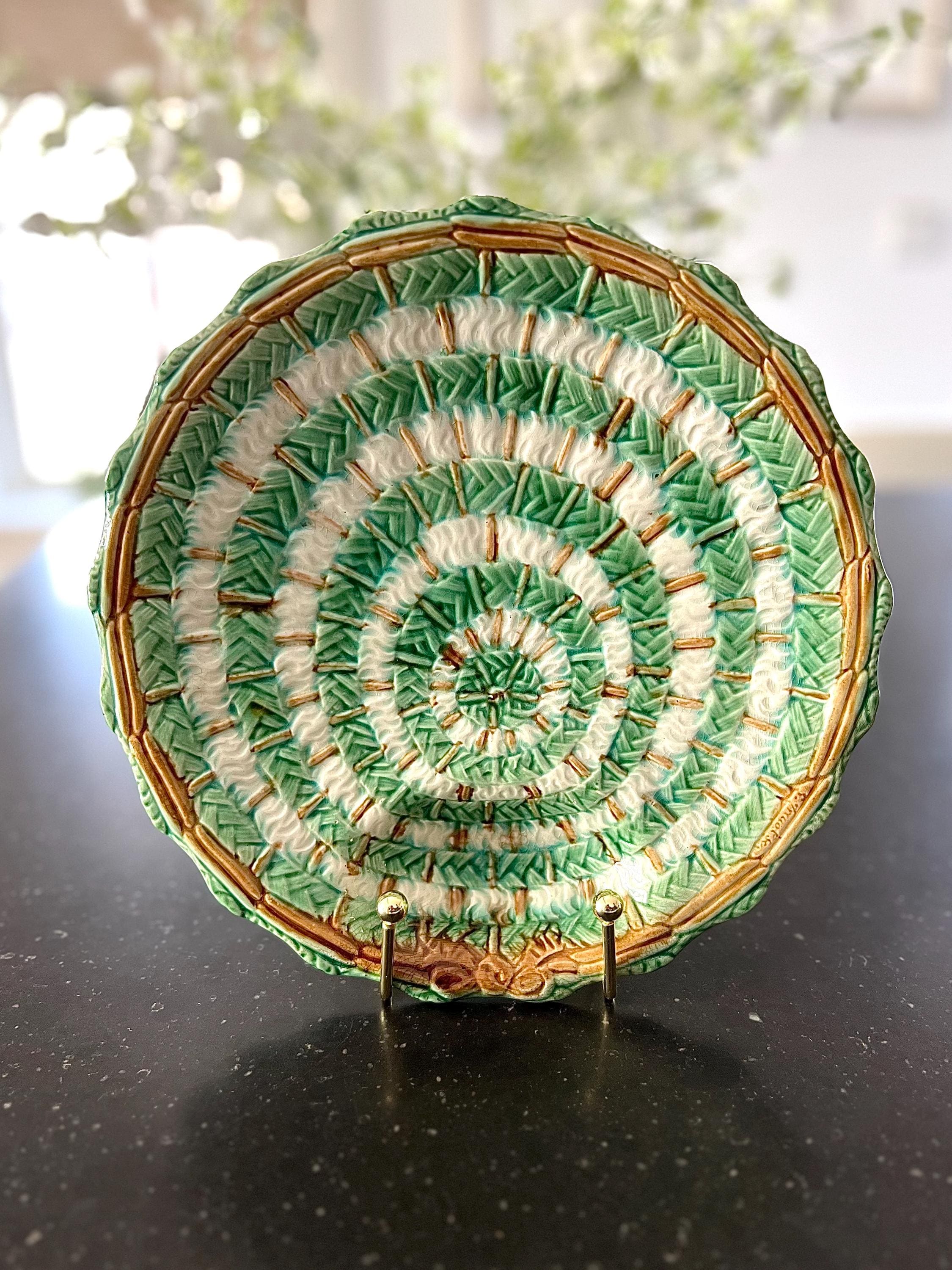 Antique majolica artichoke plate - Etsy 日本