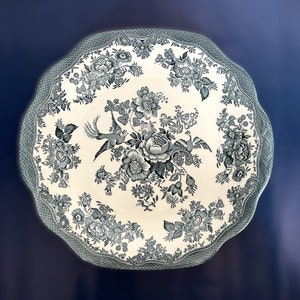 Enoch Wedgwood Asiatic Pheasants Serving Platter  (embossed) Petrol/Teal