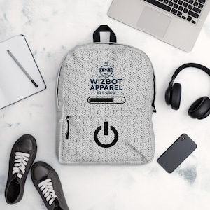 Unique character backpack for school and laptops. Be nerdy and cool with this backpack. Great for travel and leisure.