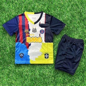 Neymar JR Tribute Jersey 2025/26 – Handmade Custom Football Shirt For Kids | Premium
