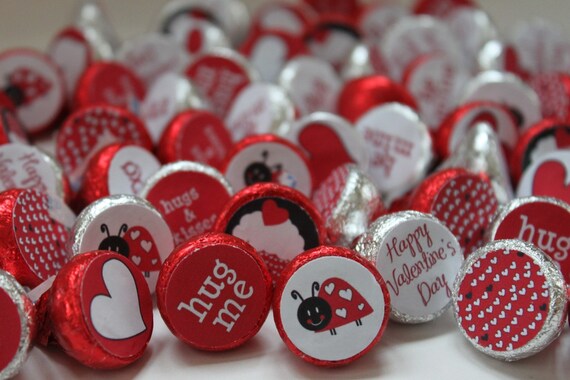 INSTANT DOWNLOAD Valentine Ladybug Love Bug Printable Valentine Party Favor Bag Toppers and Kisses Il_570xn