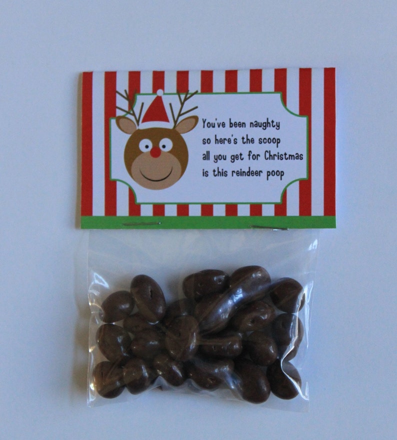 PRINTABLE Reindeer Poop Party Favor Bag Stocking Stuffer Tag Etsy PRINTABLE Reindeer Poop Party Favor Bag Stocking Stuffer Tag Etsy