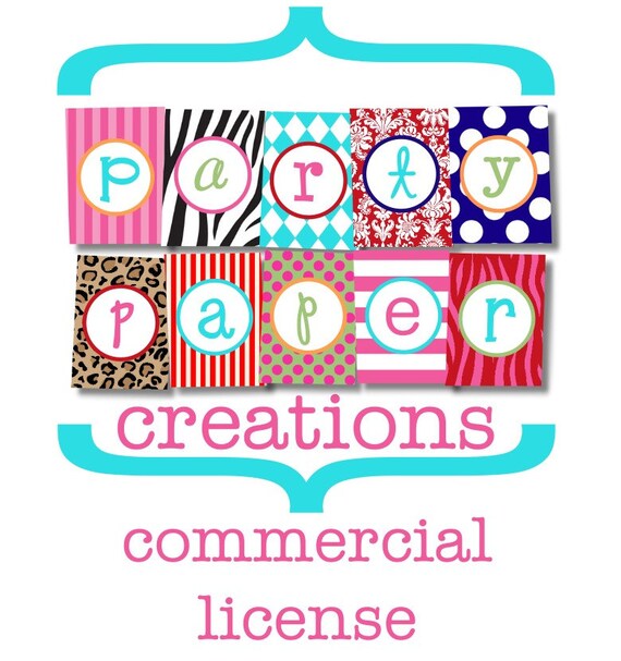 Commercial License for Party Paper Creations Il_570xn