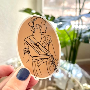 Rey Skywalker Star Wars Sticker, Boho Chic Waterproof Vinyl Decal