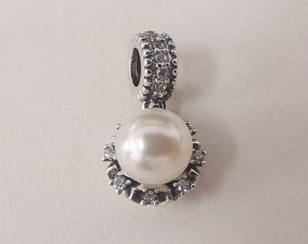 hanging everlasting grace pearl bead pandora silver