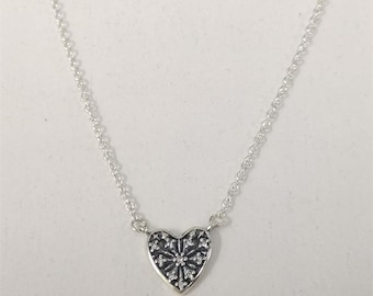 Pandora Silver HEART OF WINTER Pendant Necklace