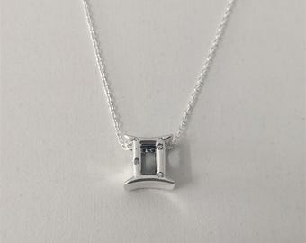 Pandora Sparkling Gemini Zodiac Silver Necklace