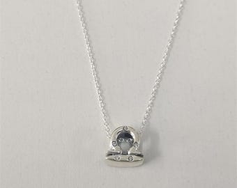Pandora Sparkling Libra Zodiac Silver Necklace