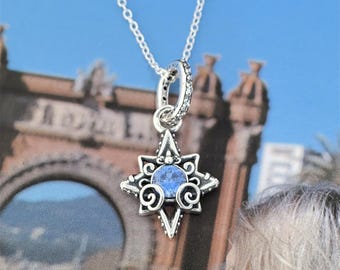 PANDORA   Cinderella Blue Star Pendant Charm
