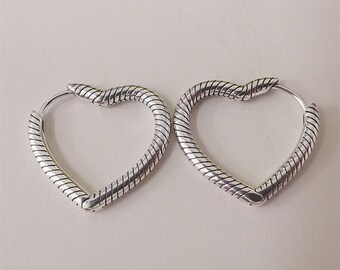 Momenten hart bedel oorbellen s925 ale