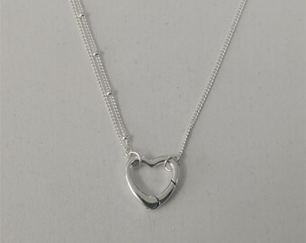 Pandora Open Heart Necklace,70 cm Chain