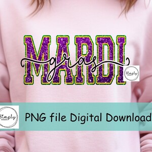 Design de camisa de Mardi Gras PNG, Mardi Gras Png, Design de camisa de Mardi Gras com glitter para download, Mardi Gras moderno para DTF ou sublimação, Png popular