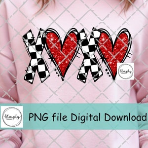 San Valentín XOXO png, Corazones brillantes png, Diseño de camiseta de moda para el día de San Valentín, Corazones de San Valentín, Amor PNG, San Valentín populares png, Blanco y negro