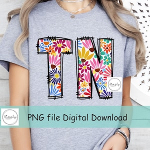 Tennessee PNG, Tennessee Spring shirt ontwerp, Trendy Spring Tennessee DTF-bestand, Kleurrijke Spring Tennessee png, Staat png, Staten ontwerp