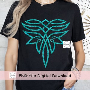 May include: A black t-shirt with a turquoise blue abstract design. The design is a geometric pattern with a cracked texture. The text "Simply" is in a white circle on the shirt.