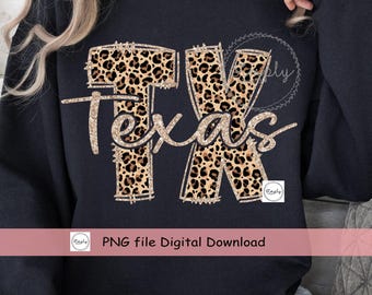 Texas PNG, Texas Leopard shirt design, Trendy Texas for DTF or sublimation, Popular Texas Png, Gold Glitter