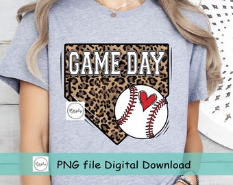 Baseball png, Leopard Baseball sublimation Design, Game Day Baseball png, For the love of the game Baseball png, sublimate design download
